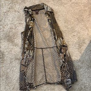 Multiples Short Sleeve Cardigan.